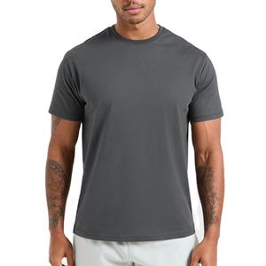 Camisetas de Algodón 100% de Alta Calidad con Logotipo Bordado e Impreso, al por Mayor con MOQ Bajo, Camisetas Lisas para Hombre, Personalizadas para Verano - Product Image 1