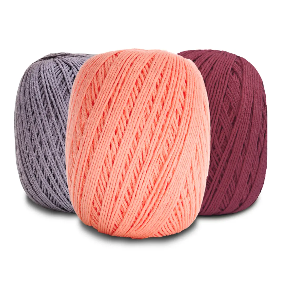 100% Brazilian Virgin Cotton Yarn Maxcolor Ne 4/6  885 Tex  - 200g  226m  - Light Worsted DK Yarn for Knitting and Crocheting