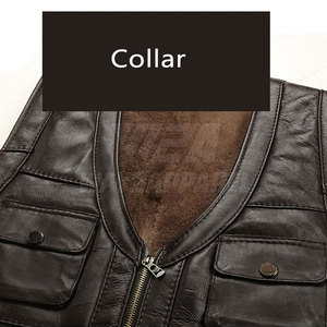 Chaleco de moto de cuero para hombre de alta calidad Tasa de venta completa Buen material Chaleco de moto - Product Image 6