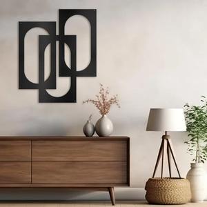 Elegante escultura de Arte de pared de Metal abstracto de alta calidad Venta caliente pieza de decoración moderna para el hogar - Product Image 4