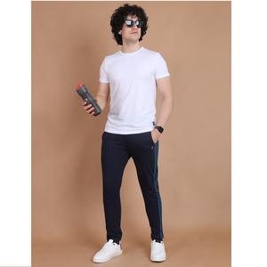 Pantalon de survêtement marine de qualité supérieure pour hommes, vêtements de sport légers et confortables pour les entraînements, les sorties décontractées, la relaxation au quotidien. - Product Image 1