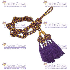 Nuevo Cordón de Alambre Dorado y Morado para Pectoral, Cinta y 3 Borlas Pequeñas, Prenda Religiosa para Sacerdote en Venta - Product Image 2