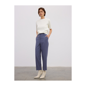Pantalones de mezcla de viscosa antipilling, corte zanahoria, pierna estrecha, sin forro, ajuste cómodo - Product Image 2