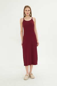 Vestido Chic de Punto con Cuello Halter para Mujer, Sin Mangas, Transpirable, de Punto Acanalado, de Alta Calidad, Servicios OEM Personalizables - Product Image 6