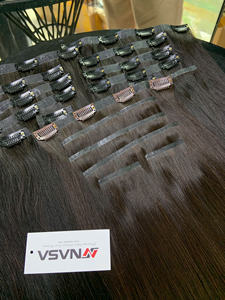 ต่อผมแบบคลิปไร้รอยต่อ ผมเวียดนามแท้ 100% คุณภาพพรีเมียม สีน้ำตาล จากโรงงาน - Product Image 2