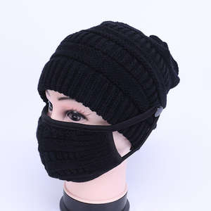 Gorro de Invierno Holgado con Máscara, Personalizable con Impresión Digital, Spandex/Algodón, Unisex para Adultos - Product Image 4