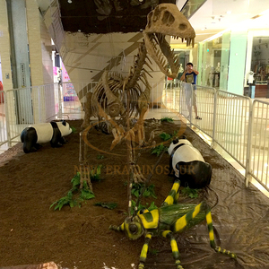 Fossiles <span class=keywords><strong>de</strong></span> dinosaures simulés animatroniques d'intérieur en taille réelle pour musée pour centres commerciaux aéroports garderies jardins d'enfants en métal - Product Image 4