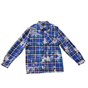 Chemise Classique Tendance Respirante 100% Coton pour Homme, Décontractée à Manches Longues, Teinte Tie-Dye, Effet Délavé, du Fabricant Indien - Product Image 1