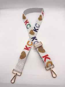 Kansas City Beaded Purse Strap Kansas City Bag Strap KC Teams Purse <b>Accessory</b> Handmade Beaded Strap Kansas City Fan Gift Idea - Product Image 4