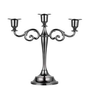 Candelabros Altos de Aluminio Dorado Hechos a Mano para Decoración de Bodas, Centro de Mesa Navideño, Portavelas - Product Image 4