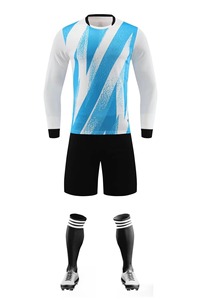 NOUVEAU Style Survêtement de football à haute élasticité LOGO personnalisé Hommes Respirant à manches longues Football Training Sportwear - Product Image 3
