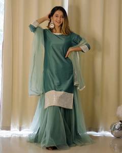 Designer Georgette Lehenga Choli for Women Wedding Party Festival Wear Lehenga Sequence Soft <b>Net</b> <b>Dupatta</b> Lehenga Choli Set - Product Image 3