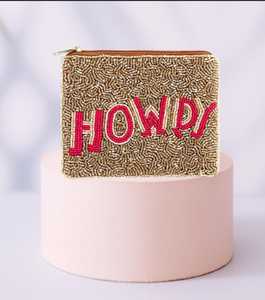 Atractivo monedero étnico vaca niño palabra con cuentas dinero maquillaje monedero - Product Image 1