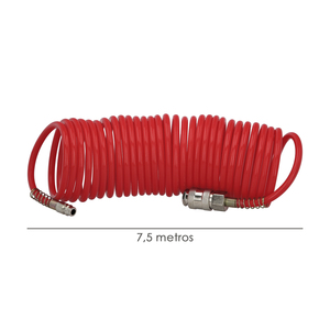 Tubo a spirale per aria compressa da 7,5 metri con adattatore rapido - Product Image 2