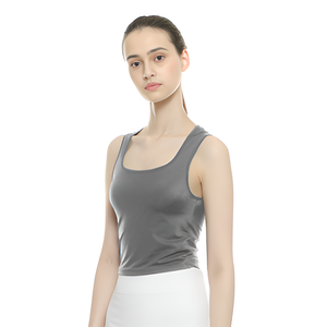 Camiseta sin mangas Erica, cómoda, ligera, de poliéster, tela de punto elástica de cuatro vías para deporte informal, diseño transpirable - Product Image 3