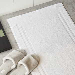 Exportateur indien de tapis de bain en coton blanc pur pour la salle de bain à domicile, avec un confort moelleux et doux, au prix direct d'usine - Product Image 4