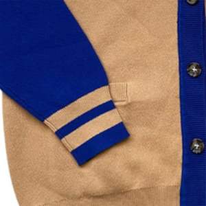 Morgan University Suéter de invierno para mujer Cuello en V Acrílico Tejido College Cardigan Bordado Apliques Sorority Fraternity Front - Product Image 3