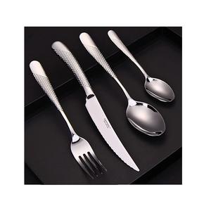 Ensemble de couverts en argent de luxe, vaisselle en acier inoxydable avec poignée, ensemble de vaisselle, couverts polis miroir pour hôtel - Product Image 4