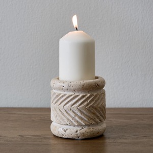 Luxury Marble <b>Candle</b> Holder Handcrafted Table Accent Modern Decorative Centerpiece for Living Room Bedroom and Dining - Product Image 3