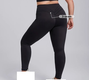 Custom High Waist Women's Gym Fitness Scrunch <b>Booty</b> Workout Yoga Leggings Pants Elastic Waist Closure Belt Plus Size Seamless - Product Image 1