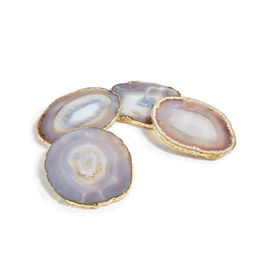 ที่รองแก้วคริสตัลสำหรับใช้ทำด้วยมือหัตถกรรมหินอาเกตธรรมชาติไม่มีที่รองแก้วสำหรับดื่มหินอัญมณีธรรมชาติบำบัด - Product Image 2