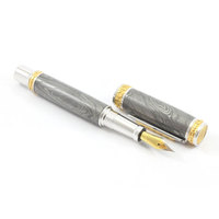 Stylo à bille artisanal en acier Damas, pointe fine, acier Damas, emballage personnalisé