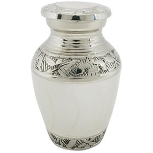 ของชำร่วยเครื่องเงินทองเหลืองโบราณโกศขนาดเล็กพร้อมสายรัดทองโกศที่ระลึกและเถ้ามนุษย์ที่เก็บโกศขนาดเล็ก - Product Image 5