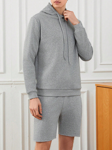 <b>Top</b> Material Made Men Slim Fit Hoodie & <b>Short</b> <b>Set</b> Long Sleeves Hoodie & <b>Shorts</b> <b>Set</b> For Online Sale - Product Image 6