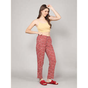 Pijama 100% Algodón Estampado con Bolsillos, Vestido de Dormir Tejido ODM con Cierre de Botones y Cordón, Logotipo Personalizado, Estampado Animal, Talla XS - Product Image 2