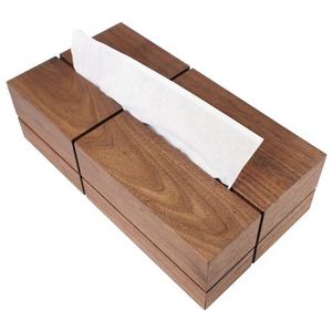 Portapañuelos de Madera Tallada Estilo Americano, Hecho a Mano, Ecológico y Duradero, para Celebraciones de Ramadán y Eid - Product Image 1