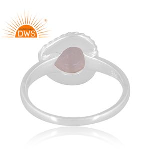 Meilleures ventes Bague empilable en argent sterling fin avec pierre de lune naturelle arc-en-ciel Fabricant de bijoux personnalisés - Product Image 4