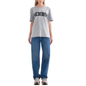 Camiseta Oversize de Alta Calidad para Mujer, Transpirable, Estilo Casual de Verano, Impresión Personalizada, Técnica de Teñido Liso, 100% - Product Image 3