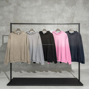 458 Gsm Hoodie Hoodie <b>Men</b> Custom Embossed Oversize Unisex High Quality Acid Wash Distress Heavy Weight Hoodie French Terry - Product Image 1