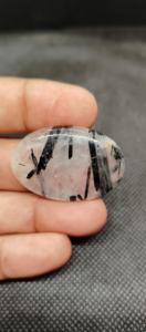 หินควอทซ์เจียระไนแบบทับทิมธรรมชาติสีดำอัญมณีหลวมสำหรับทำเครื่องประดับ - Product Image 5