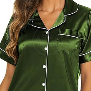 Conjunto de ropa de dormir para mujer, conjunto de ropa informal para el hogar para uso diario, conjunto de pantalones cortos transpirables para mujer - Product Image 4