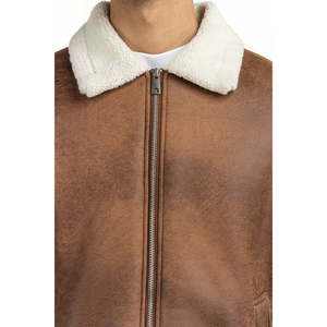 เสื้อแจ็คเก็ต MN-JKT-WS25-119 ทรงปกติ ไซส์ XS คอตั้ง ปิดด้วยซิป สไตล์สตรีทแฟชั่น สำหรับฤดูใบไม้ผลิและฤดูหนาว - Product Image 4