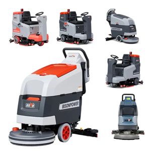 Máquina de limpieza de pisos de baldosas de cerámica Paseo comercial detrás del depurador de pisos eléctrico - Product Image 6