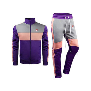 ชุดวอร์ม2ชิ้นสำหรับผู้ชายมาใหม่2025 OEM ชุดวอร์มมีซิปโลโก้ออกแบบได้ตามต้องการสำหรับใส่เล่นกีฬาผ้าฟลีซหลากสีขนาด XXL สำหรับฤดูหนาว - Product Image 1