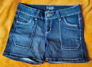Vintage S Taille Denim Shorts Jeanagers Autre Artisanat Jeans Pantalon Court - Product Image 4