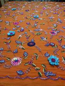 Hand beaded embroieredy <b>fabric</b> - Product Image 2