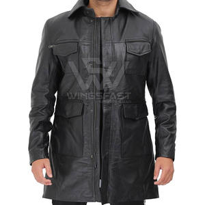 Hot Selling <b>Men's</b> Casual Leather <b>Coat</b> for Winter High Quality New Design at Low Price - Product Image 4