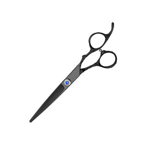 Ciseaux de coiffeur à cheveux enduits noirs ciseaux de coupe de cheveux de beauté en acier inoxydable avec vis fantaisie avec étui à fermeture éclair - Product Image 4