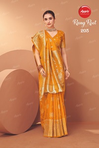 ผ้าทอผ้าไหม sartin แท้ประณีตคุณภาพสูงผ้าไหมมันวาวเนื้อนุ่มสำหรับเสื้อส่าหรีดีไซน์เนอร์ชุดส่าหรีพิเศษและสวยงาม - Product Image 2