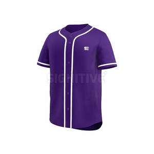 Camiseta de béisbol unisex de alta calidad con logotipo personalizado impreso, material de poliéster transpirable, ropa deportiva de talla grande, el mejor precio para adultos - Product Image 2