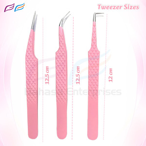 แหนบต่อขนตาปลายไฟเบอร์เคลือบสีพรีเมียม พร้อมบริการ OEM สำหรับผู้นำเข้าผลิตภัณฑ์ความงามโดย Bahasa Pro - Product Image 5