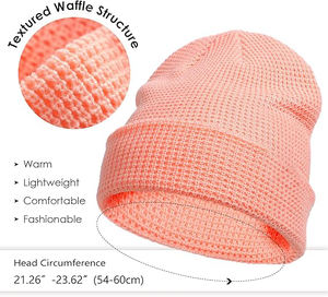 Gorro de punto con Cable único de marca personalizada unisex, gorro largo holgado con estilo ligero, estilo diferente con extrema comodidad - Product Image 4