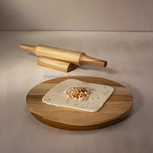 Good Design Wood Chakla Belan Rouleau à pâtisserie et planche à rouler de taille et de forme personnalisées à un prix abordable par LUXURY CRAFTS - Product Image 2