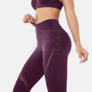 Wholesale Custom Made Professional Made Women <b>Mesh</b> <b>Legging</b> High Quality Elastic Waist <b>Mesh</b> Yoga <b>Leggings</b> - Product Image 5
