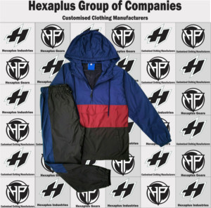 Survêtement décontracté pour hommes, Service OEM, ensemble de survêtement en Nylon léger à fermeture éclair, design personnalisé, coupe-vent, 2 pièces, 2023 - Product Image 4