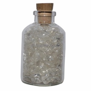 Peridoto de meditación, botella pequeña con Chips curativos de piedras preciosas, en venta - Product Image 2